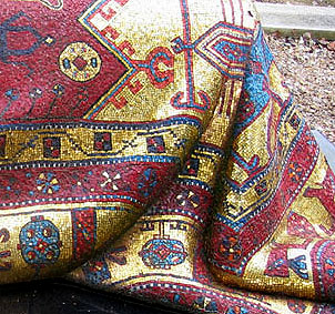 Мозаичный ковер на могиле Нуриева