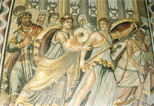 Римская мозаика из Газиантипа. Ахиллес