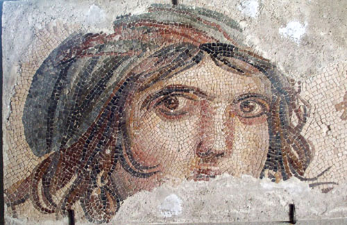 Римская мозаика из Газиантипа. Цыганочка (Менада)
