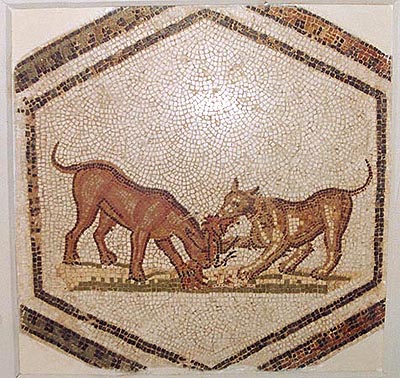 Римская мозаика из музея Бардо. Охота