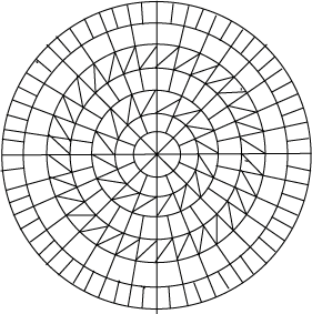 Геометрия мозаичной розетки - построение